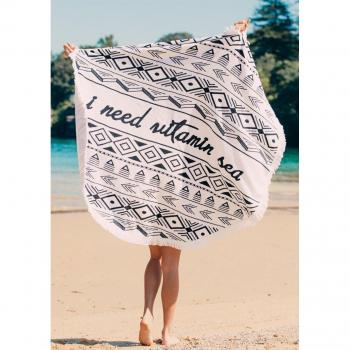 Runde Picknickdecke im Boho-Stil