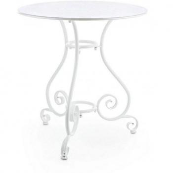 Mesa Blanca Etienne D.70 x 72h de Metal