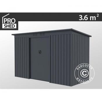 Dancover Abri de jardin ProShed Métal 2,67x1,17 m Toit plat Anthracite