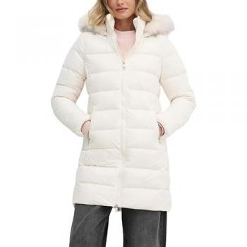 Tommy Hilfiger Daunenjacke WW0WW43122 Écru Regular Fit M Damen
