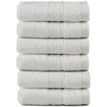 TRIDENT Wash Towels, 100% Cotton, 6 Pack, Super Soft, High Absorbent, Fingertip Towels, 550 GSM