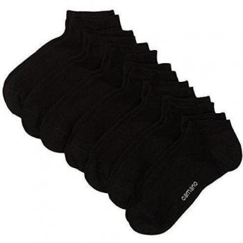 CAMANO 7er-Pack Sneakersocken 'Soft' mit Rippenbündchen für Herren, Größe 43/46