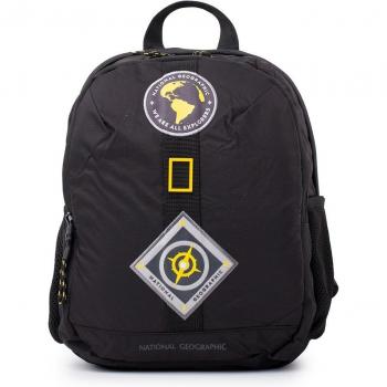 Mochila pequeña National Geographic New Explorer negra 13L con cierre de cremallera