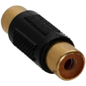 InLine Audio Adapter, Cinch Buchse an Cinch Buchse, vergoldet
