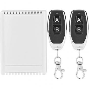 Controlador Inalámbrico 2CH 433 MHz + Mando a Distancia y Receptor
