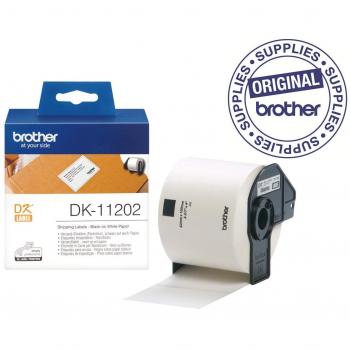 Brother DK-11202 Black on White Shipping Labels