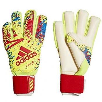 Adidas Herren Classic Pro Handtuch-Torwarthandschuhe – Gelb/Rot – 8