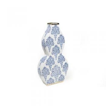 Florero Elegante Azul y Blanco 843877