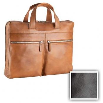 Sacoche en cuir noir pour homme