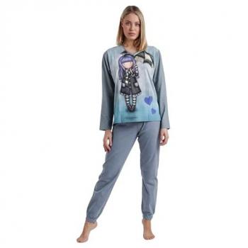 Just In Case pigiama Santoro London a maniche lunghe aqua L