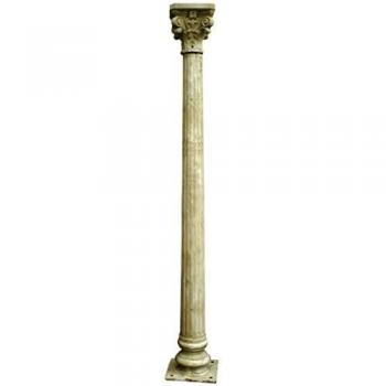 BISCOTTINI Vintage White Finish Column Capital