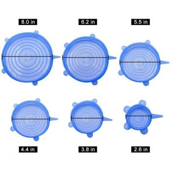 Couvercles Réutilisables en Silicone