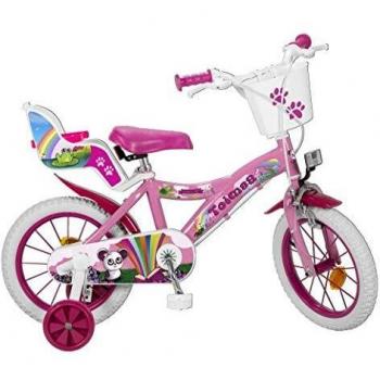 Bicicletta multicolore con motivo Fantasy per bambini di 4-6 anni (Toimsa14111)