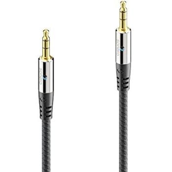 Câble d’Audio Noir S-AC505‑050 à Contacts Or