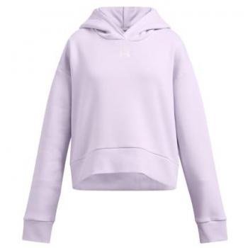 Sudadera Casual Under Armour Rival Fleece Crop Hoodie Lila 10-12 Años