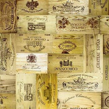 Mantel Hule Antimanchas Tablones Vino 140 cm x 20 Metros