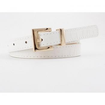 Narrow Leather Trouser Belt for Women