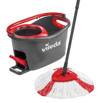 Vileda Easy Wring & Clean TURBO balai à frange + seau à pédale SET COMPLET