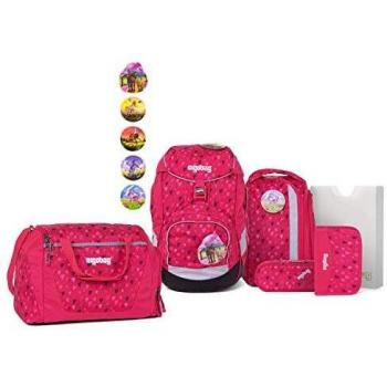 Hufbär Schulrucksack Ergobag Set (7 teile)