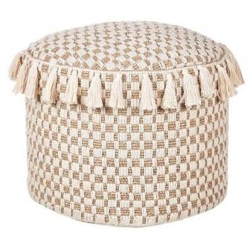 Pouf Pirak Beige Coton