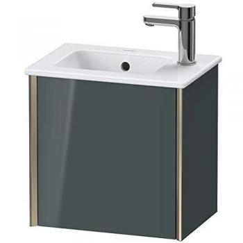 Duravit XViu Waschtisch-Unterschrank, 41x29cm, wandhängend, champagner matt/dolomiti grey hochglanz, Anschlag rechts