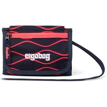 PortaFlex Brusttasche – Münzfach, Sichtfenster – WellenreitBär – Blau