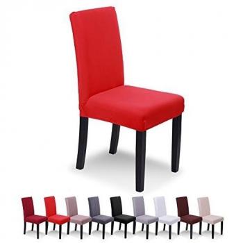 SaintderG® Coprisedie Ristorante Arredamento Hotel Estraibile Lavabile Moderna Protettiva 6 Pezzi Schienale