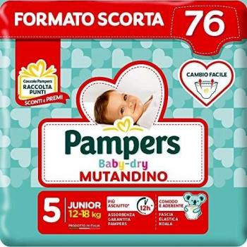 Pampers Baby Dry Mutandino Junior 76 Pannolini Taglia 5
