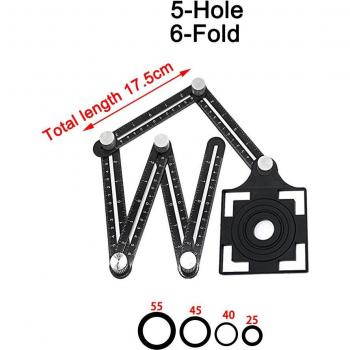 ABS Black Angle Finder Measuring Tool with Drill Guide