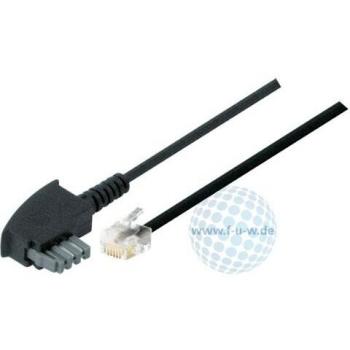 Modulares Telefonkabel 15 m N‑Type RJ‑11 – TAE N Standardbelegung