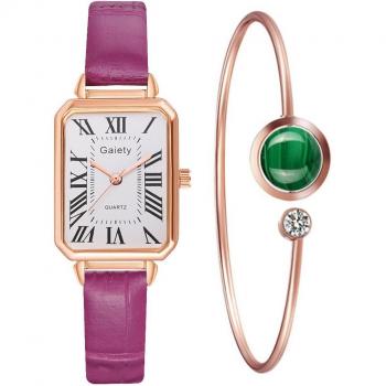 Reloj de Cuarzo para Mujer con Estilo Moderno y Números Romanos