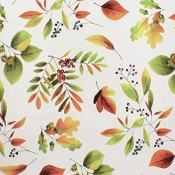 Mantel Hule PVC Hojas Otoño 140 cm x 20 Metros