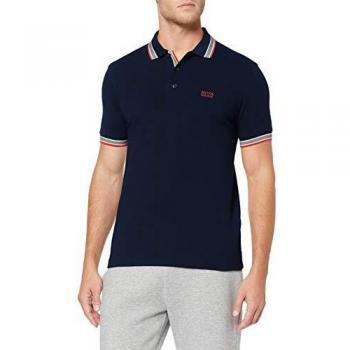 BOSS Paddy, Polo coupe droite Col Polo Homme, Bleu (Navy 413), Small