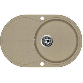 Sonata Granite Kitchen Sink Single Basin Oval Beige