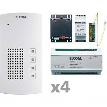 Elcom Audio-Kit i2-Bus AKF-04 i2-BusK 4Tln. BTF-200 Türsprech-Set