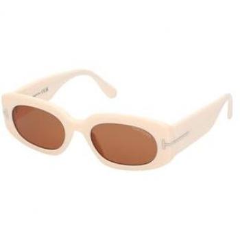 Tomford FT1187 Cielie Beige Acetate 52‑MM Womens Eyewear