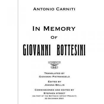 In Memory Of Giovanni Bottesini