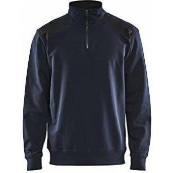 Felpa lavorativa bicolore zip media 3353 4XL