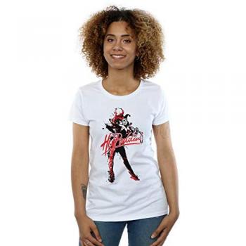 Harley Quinn T-Shirt Donna DC Comics Hi Puddin XXL White