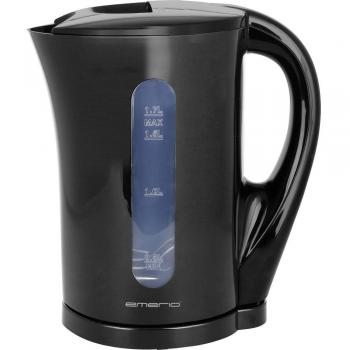 EMERIO WK‑123483 Bouilloire noire – sans BPA, surchauffe sécurisée, 1,7 L