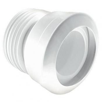 McAlpine MAC-1 Straight WC Connector 4/110mm, White