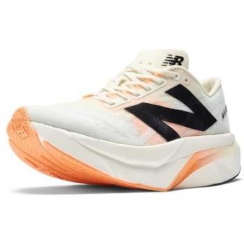 New Balance Damen Laufschuhe FuelCell SuperComp Elite v4 Weiß und Orange