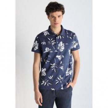 Polo azul Lois Jeans de manga corta