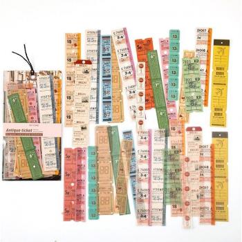Retro Washi Papier Aufkleber für Planer und Journaling