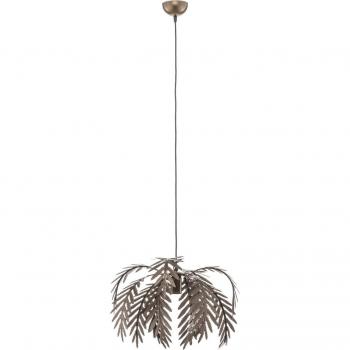 Luz Palmira: Lámpara Colgante ONLI con Detalle Bronce, Diámetro 46 cm