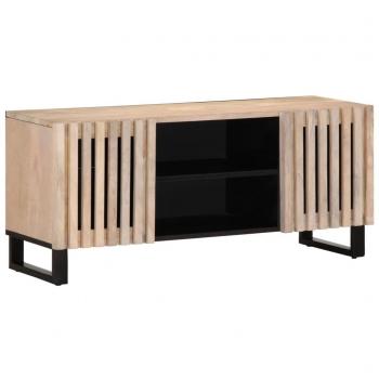 VidaXL Mango Wood TV Cabinet White 105x34x46 cm