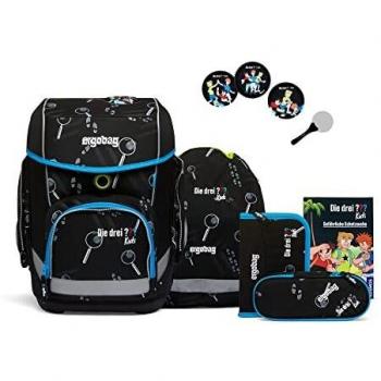 Ergobag Cubo Schulranzen Bärdetektiv schwarz blau