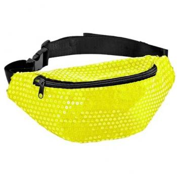 Widmann Pailletten Gürteltasche Neon Gelb
