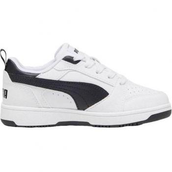 Puma Rebound V6 Lo PS Sneakers Jongens Zwart/Wit