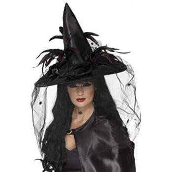 Chapeau de sorcière chic avec accessoires